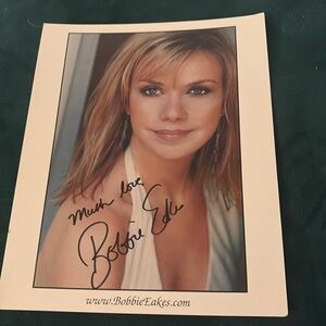 Autographed pic of soap star Bobbie Eakes all my children, bold & the beautiful